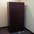 Mahogany 72" 2 Door Storage Cabinet with Adjustable Shelves